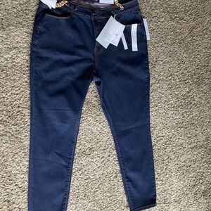 Tahari Blue Skinny Jeans Sleek Fit